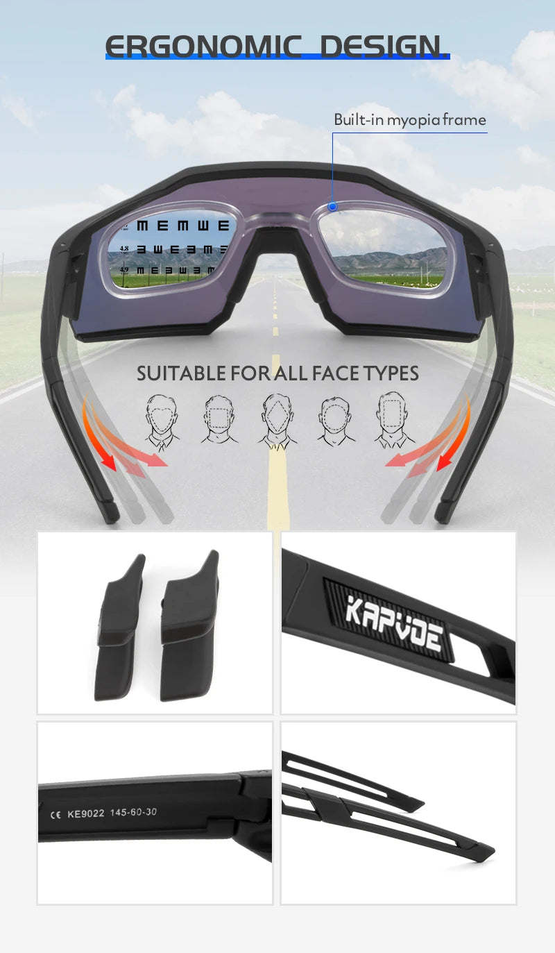Polarized MTB Men Outdoor Mountain Cycling Goggles women Bicycle Eyewear Road Bike Protection Glasses Windproof Sport Sunglasses