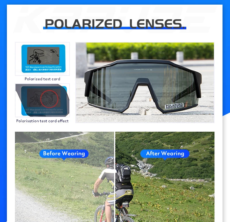 Polarized MTB Men Outdoor Mountain Cycling Goggles women Bicycle Eyewear Road Bike Protection Glasses Windproof Sport Sunglasses
