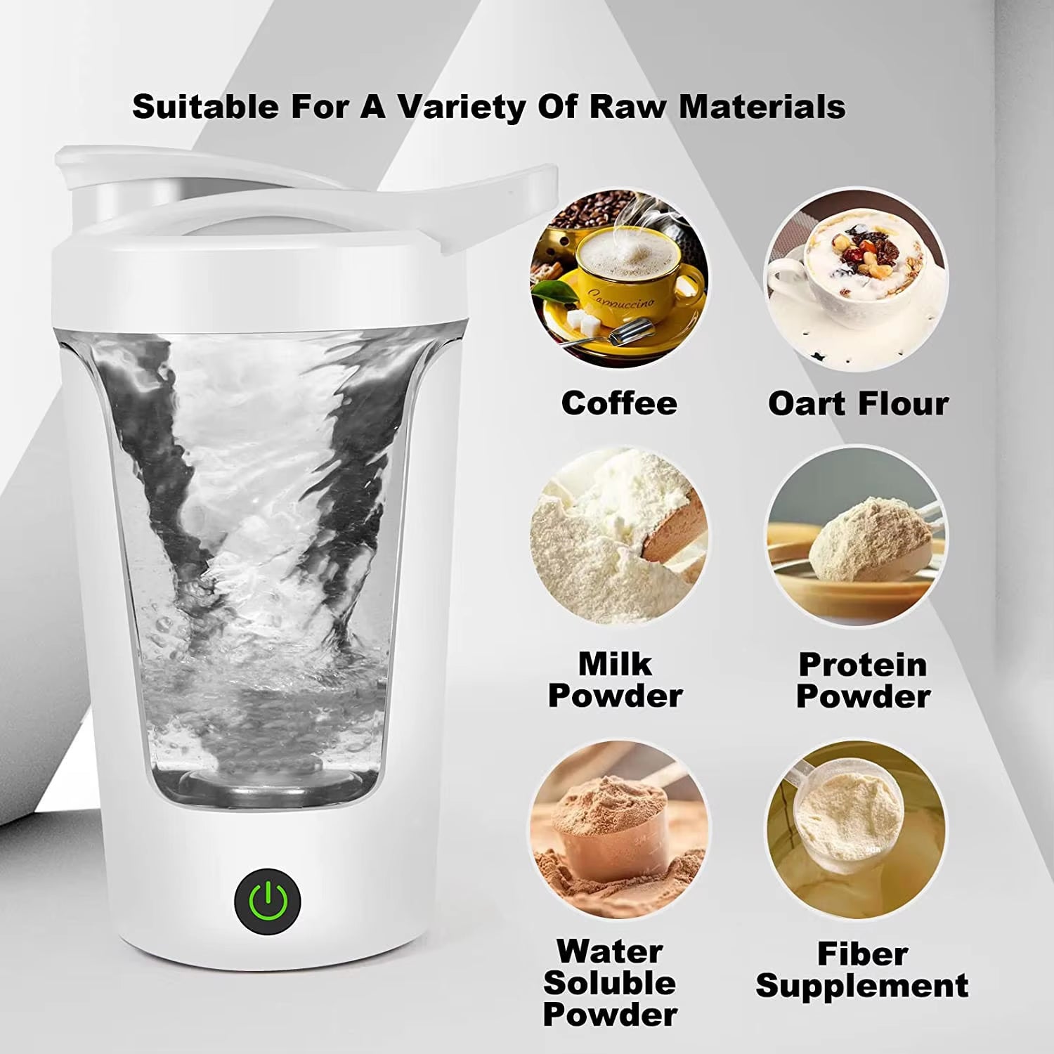 450ML Portable Protein Powder Shaker Bottle Fitness Sports Mug Nutrition Shakers Cup Body Building Exercise Mixing Cup