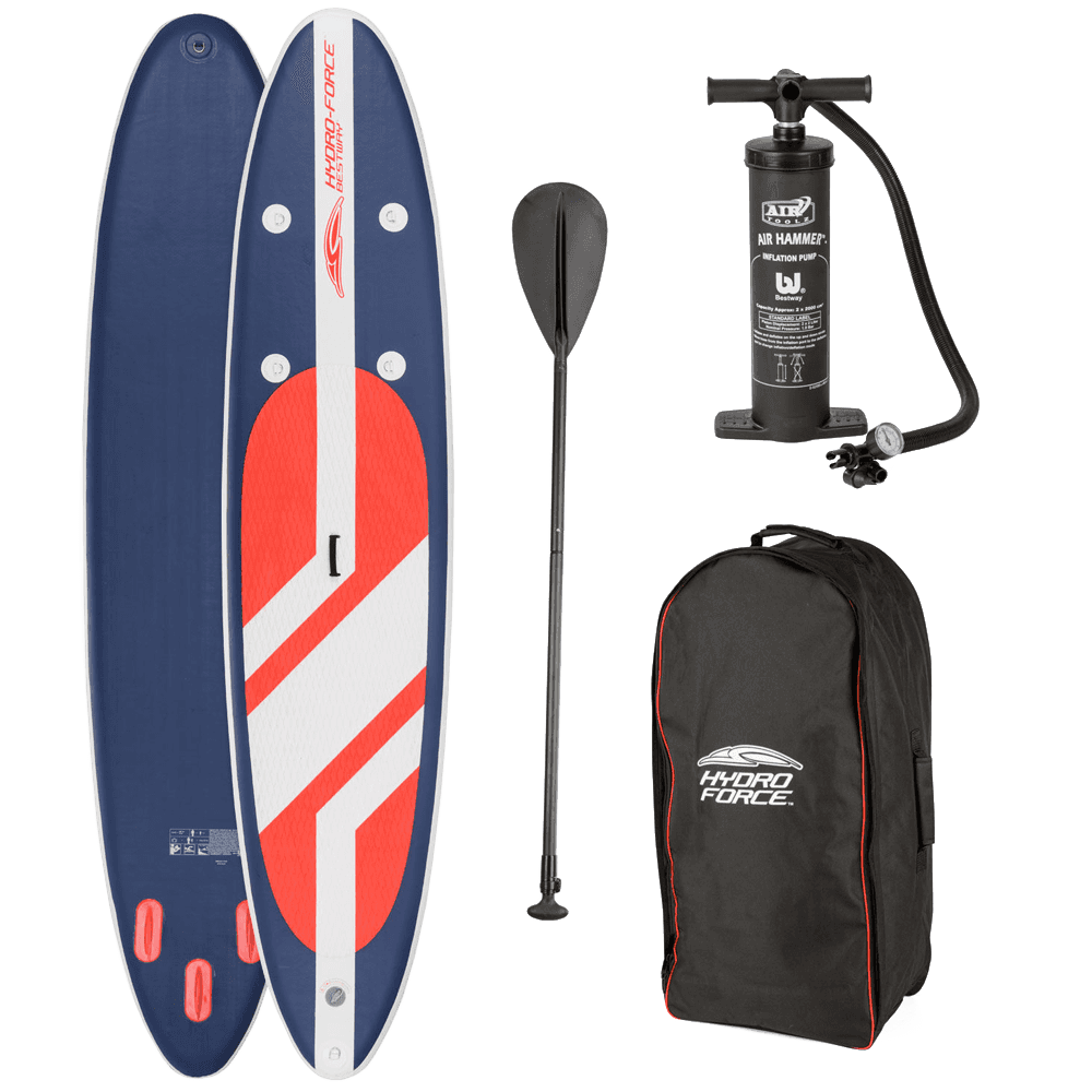 Hydro Force 11 foot Long Tail SUP Large Stand Up Paddleboard Pump Oar