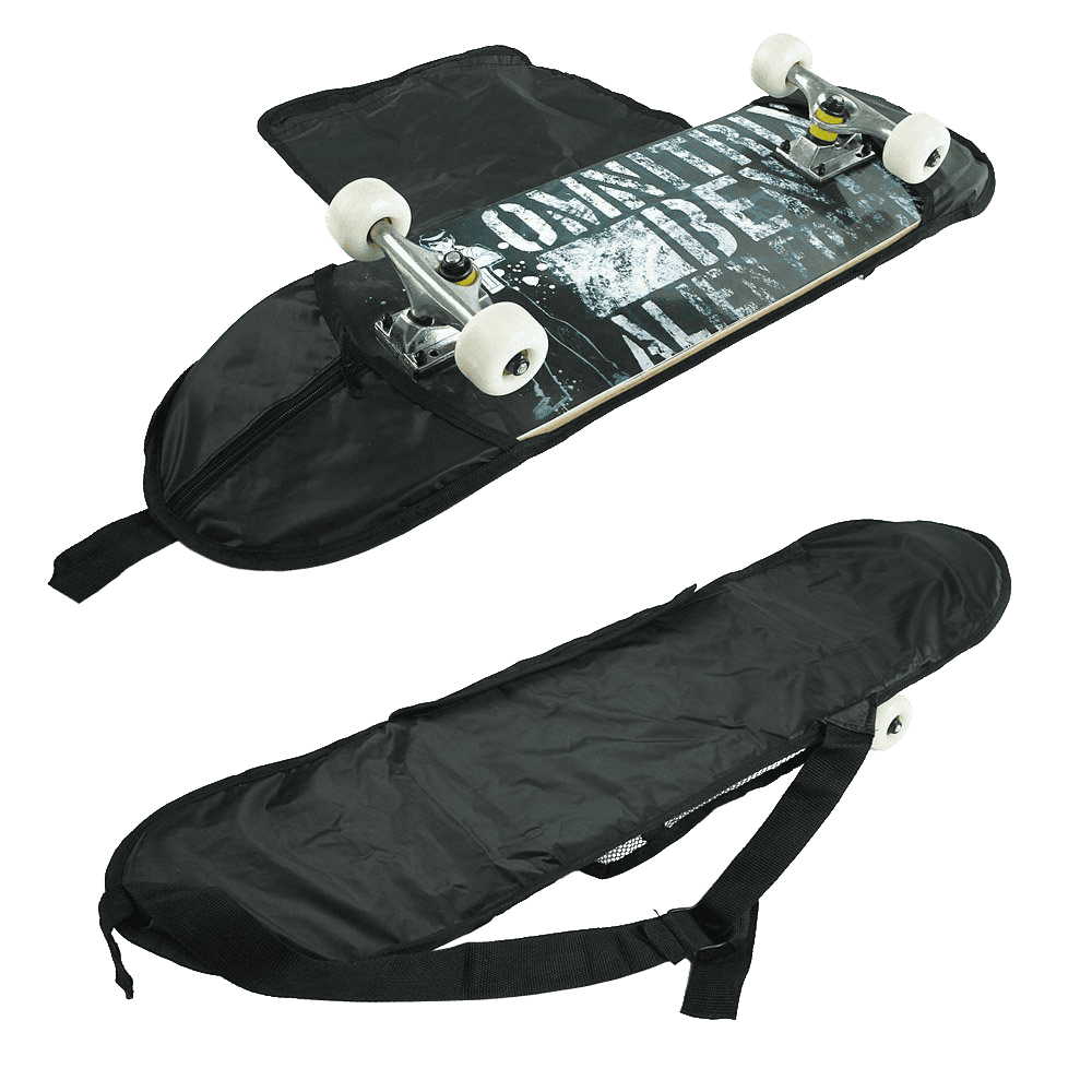 Senmi 7 Plies Maple Double Kick Concave Deck Cool alphabet Grip Tape Skateboard for Primary Intermediate + Free Skateboard Bag